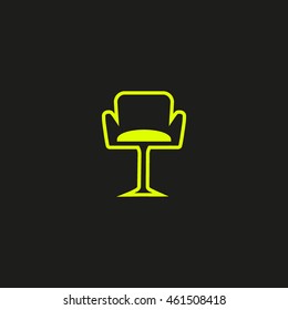 chair on a high leg