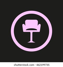 chair on a high leg