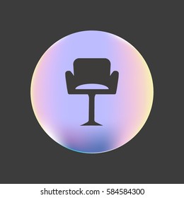chair on a high leg