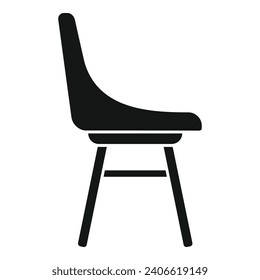 Chair outdoor icon simple vector. Space garden patio. Furniture table