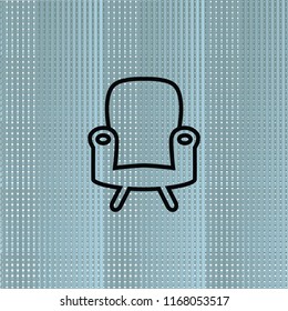 Chair outline icon, vector design