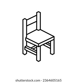 Chair Outline Illustration Royalty Free ... | Chair drawing, Outline.