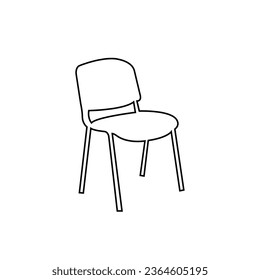 Chair Outline Illustration Royalty Free ... | Chair drawing, Outline.