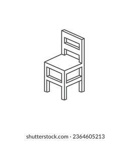 Chair Outline Illustration Royalty Free ... | Chair drawing, Outline.