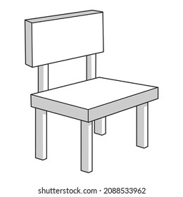 1,424 Chair Clipart Black White Images, Stock Photos & Vectors 