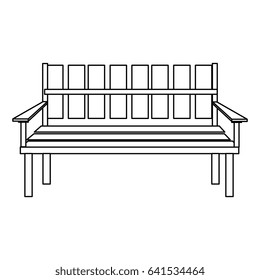 chair park isolated icon