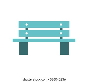 chair park isolated icon vector illustration design