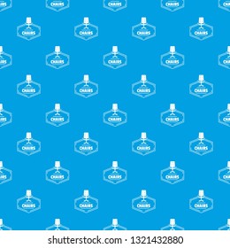 Chair pattern vector seamless blue repeat for any use