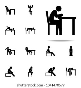 chair, people icon. Man Sitting On icons universal set for web and mobile