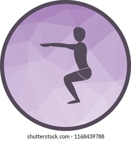 Chair Pose Straight Arms