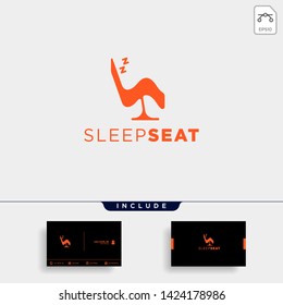 chair relax logo design vector icon element isolated
