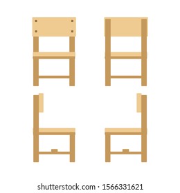 chair at school vector ilustration