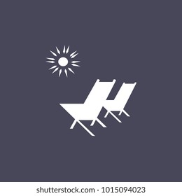 chair sea sun