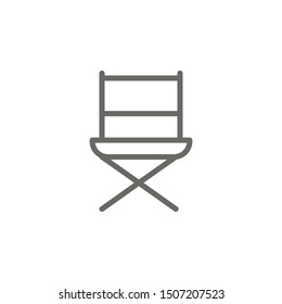 Chair, seat icon. Element of theater icon. Thin line icon