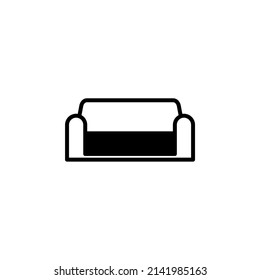 Chair, Seat Solid Line Icon Vector Illustration Logo Template. Suitable For Many Purposes.