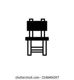 Chair, Seat Solid Line Icon Vector Illustration Logo Template. Suitable For Many Purposes.