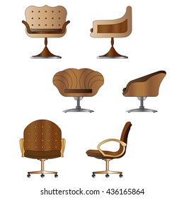 Chair Set. Vector Illustration