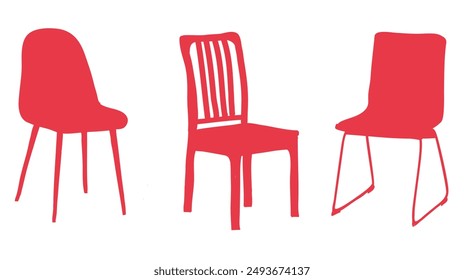 chair silhouette. Silhouette of Chair