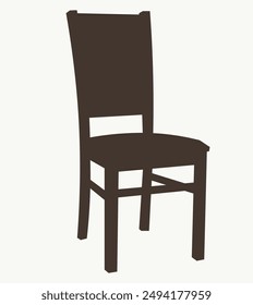  chair silhouette.  chair flat icon. chair symbol 