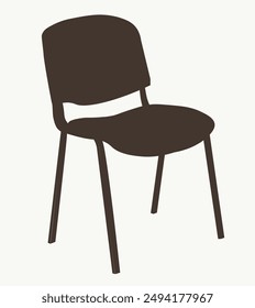  chair silhouette.  chair flat icon. chair symbol 