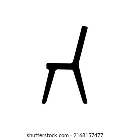 Chair Silhouette Image Vector Illustration On White Background. The Best Black Chair Isolated Vector.