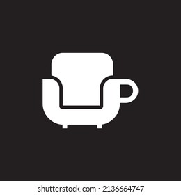 chair silhouette logo design vector drawing,chair  logo design vector image
