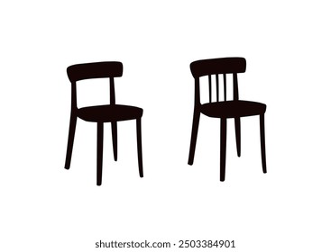 chair silhouette - vector illustration