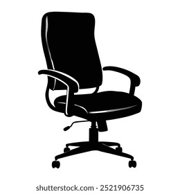 chair silhouette vector, stylish and versatile furniture design