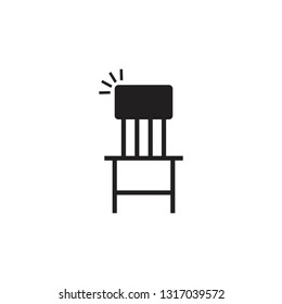 chair simple geometric symbol vector