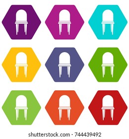Chair in simple style isolated on white background vector illustration
