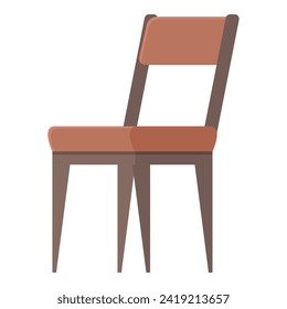 Chair sitzend Symbol Cartoon Vektor. Möbelbüro. Zerbrochene Abdeckung sauber