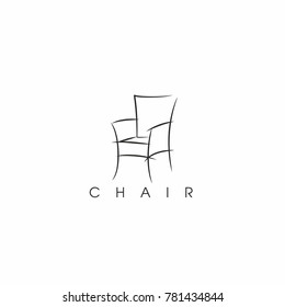 Chair Sketch Template Logo Stock Vector (Royalty Free) 781434844