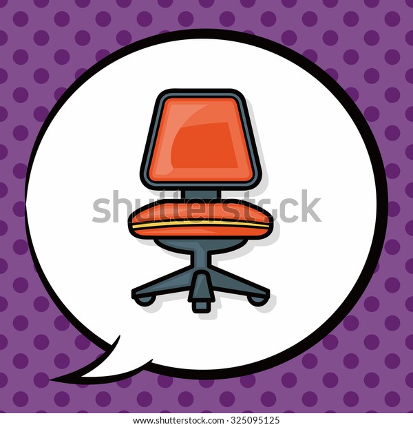 Chair Sofa Doodle Speech Bubble Stock Vector Royalty Free 325095125