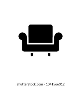 Chair sofa icon vector