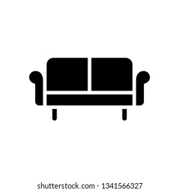 Chair sofa icon vector