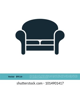 Chair Sofa Icon Vector Logo Template Illustration Design. Vector EPS 10.
