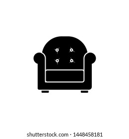 Chair, Sofa Isolated Flat Web Mobile Icon