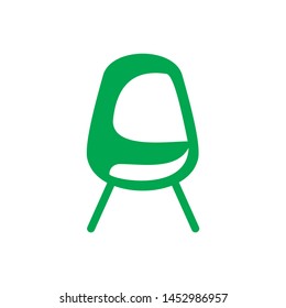 Chair, Sofa Isolated Flat Web Mobile Icon / Vector / Sign / Symbol / Button