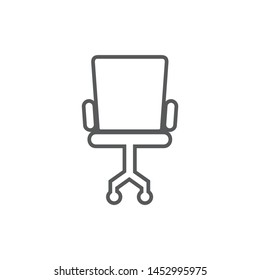 Chair, Sofa Isolated Flat Web Mobile Icon / Vector / Sign Element / Silhouette