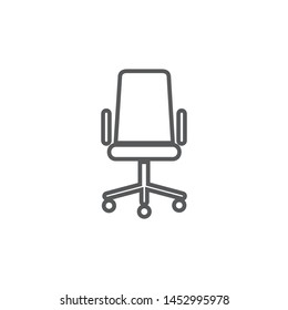 Chair, Sofa Isolated Flat Web Mobile Icon / Vector / Sign Element / Silhouette