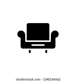 Chair sofa line concept icon vector