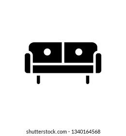 Chair sofa line concept icon vector