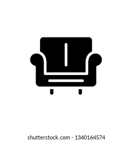 Chair sofa line concept icon vector