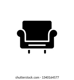 Chair sofa line concept icon vector
