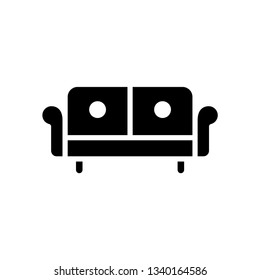 Chair sofa line concept icon vector