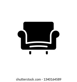 Chair sofa line concept icon vector