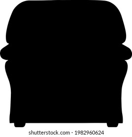 The chair is soft. Vector image.