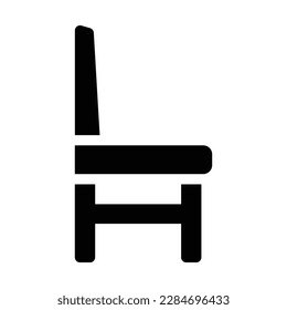 chair solid icon illustration vector graphic