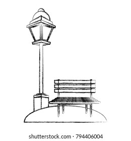 Chair and street light