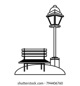 Chair and street light